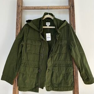 NWT J Crew - Crew Cuts, Army Utility Jacket Size 10 kids